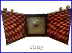United Clock Co Vintager Clock, Atomic, Mid CENTURY, 1950's Model 340 glow in BL