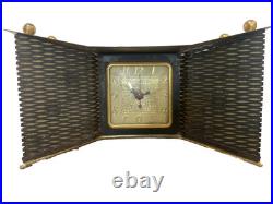 United Clock Co Vintager Clock, Atomic, Mid CENTURY, 1950's Model 340 glow in BL
