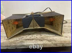 United Clock Co Vintager Clock, Atomic, Mid CENTURY, 1950's Model 340 glow in BL