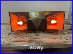 United Clock Co Vintager Clock, Atomic, Mid CENTURY, 1950's Model 340 glow in BL