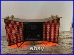 United Clock Co Vintager Clock, Atomic, Mid CENTURY, 1950's Model 340 glow in BL
