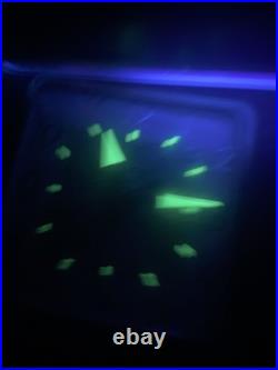 United Clock Co Vintager Clock, Atomic, Mid CENTURY, 1950's Model 340 glow in BL