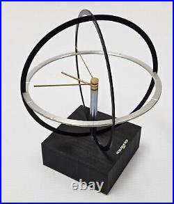 VERY RARE 1970's JECO Atomic Atom Mid Century Modern Battery Operated Wall Clock