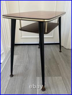 VINTAGE MID CENTURY ATOMIC RECTANGLE COFFEE SIDE TABLE 1960's