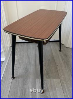 VINTAGE MID CENTURY ATOMIC RECTANGLE COFFEE SIDE TABLE 1960's
