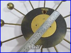 VTG Harris & Mallow Mid-Century Modern Abstract Atomic Star Wall Clock 17.5