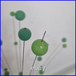 VTG Laurids Lonborg 1960 Atomic Ball Kinetic Mobile Sculpture MCM Blue Green 18