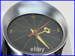 VTG Mid Century Jefferson Electric 500 Bullet Clock Space Age Atomic WORKING VTG Mid Century Jefferson Electric 500 Bullet Clock Space Age Atomic WORKING