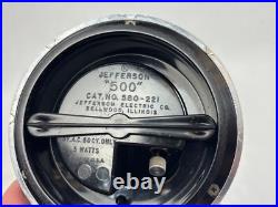 VTG Mid Century Jefferson Electric 500 Bullet Clock Space Age Atomic WORKING VTG Mid Century Jefferson Electric 500 Bullet Clock Space Age Atomic WORKING