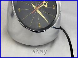VTG Mid Century Jefferson Electric 500 Bullet Clock Space Age Atomic WORKING VTG Mid Century Jefferson Electric 500 Bullet Clock Space Age Atomic WORKING