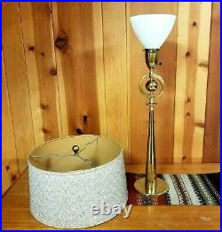 VTG Rembrandt Atomic Orb Lamp Heavy Brass Mid Century Modern 36 Space Age MCM