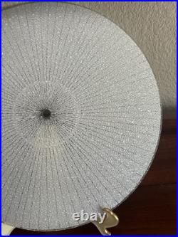 Vintage 15 Textured Glass Geometric Mid Century Atomic Ceiling Light Fixture
