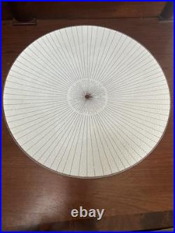 Vintage 15 Textured Glass Geometric Mid Century Atomic Ceiling Light Fixture