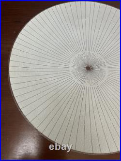 Vintage 15 Textured Glass Geometric Mid Century Atomic Ceiling Light Fixture