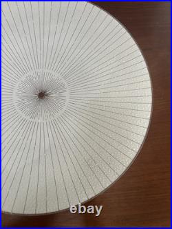 Vintage 15 Textured Glass Geometric Mid Century Atomic Ceiling Light Fixture