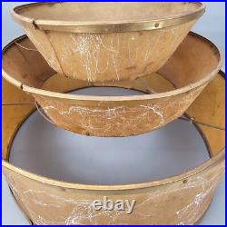 Vintage 1950's 3 tiered Fiberglass Lampshed Atomic Era MCM Mid-Century Modern