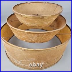 Vintage 1950's 3 tiered Fiberglass Lampshed Atomic Era MCM Mid-Century Modern