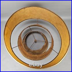 Vintage 1950's 3 tiered Fiberglass Lampshed Atomic Era MCM Mid-Century Modern