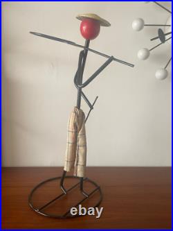Vintage 1950s MCM midcentury modern atomic metal figure- Fredric Weinberg style