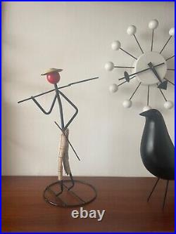 Vintage 1950s MCM midcentury modern atomic metal figure- Fredric Weinberg style