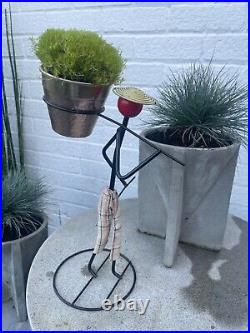 Vintage 1950s MCM midcentury modern atomic metal figure- Fredric Weinberg style