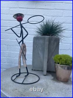 Vintage 1950s MCM midcentury modern atomic metal figure- Fredric Weinberg style