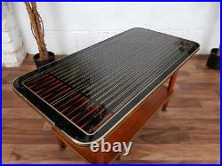 Vintage 1960's Backgammon & Teak Coffee Table Mid-Century Atomic Sputnik Retro