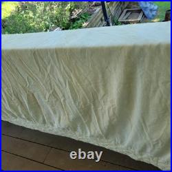 Vintage 1960's MidCentury Modern Atomic Barkcloth 2 Curtain Panels 82 X 86