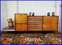 Vintage 60's Teak Sideboard Drinks Cabinet Mid-Century Retro Atomic Danish Home