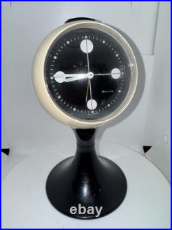 Vintage Atomic Blessing W. Germany Space Age Clock Mid Century Modern Glow Dial