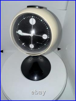 Vintage Atomic Blessing W. Germany Space Age Clock Mid Century Modern Glow Dial