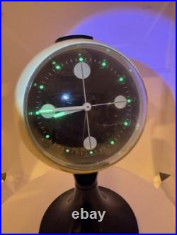 Vintage Atomic Blessing W. Germany Space Age Clock Mid Century Modern Glow Dial