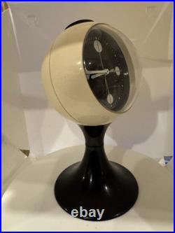 Vintage Atomic Blessing W. Germany Space Age Clock Mid Century Modern Glow Dial