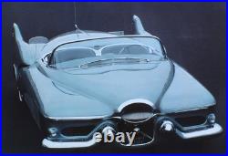 Vintage Atomic Mid Century Modern 1950s 1960 Jet Space Age Concept Car Art Deco