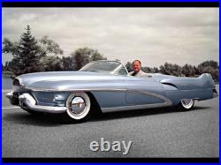 Vintage Atomic Mid Century Modern 1950s 1960 Jet Space Age Concept Car Art Deco