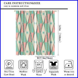 Vintage Atomic Starburst Curtains, Pink Green Blue Mid Century 1950s 1960s Ic