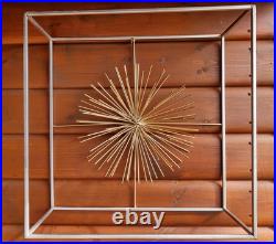 Vintage Atomic Wall Hanging Mid Century Modern Exploding Atom Decor Sputnik Art