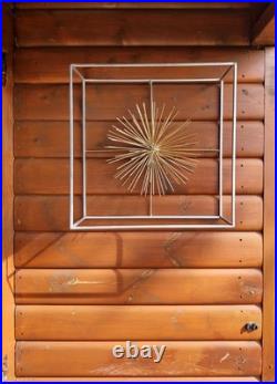 Vintage Atomic Wall Hanging Mid Century Modern Exploding Atom Decor Sputnik Art