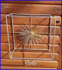 Vintage Atomic Wall Hanging Mid Century Modern Exploding Atom Decor Sputnik Art