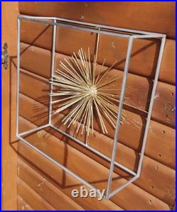 Vintage Atomic Wall Hanging Mid Century Modern Exploding Atom Decor Sputnik Art