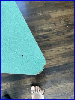 Vintage Blue Formica MCM Atomic Triangle Tripod Folding Hanging Tables