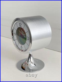 Vintage Clock By Linden With Saarinen Tulip Base Atomic 60s Mod Mid-Century Vintage Clock By Linden With Saarinen Tulip Base Atomic 60s Mod Mid-Century