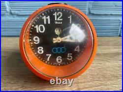 Vintage Clock Table Mid Century Insa Space Age UFO Atomic Design Plastic Pop