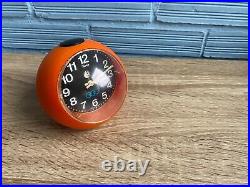 Vintage Clock Table Mid Century Insa Space Age UFO Atomic Design Plastic Pop