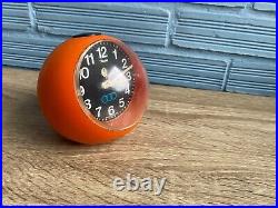 Vintage Clock Table Mid Century Insa Space Age UFO Atomic Design Plastic Pop
