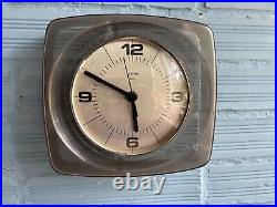 Vintage Clock Wall Mid Century Gorenje Space Age UFO Atomic Design Plastic Pop
