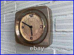 Vintage Clock Wall Mid Century Gorenje Space Age UFO Atomic Design Plastic Pop