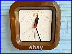 Vintage Clock Wall Mid Century Gorenje Space Age UFO Atomic Design Plastic Pop
