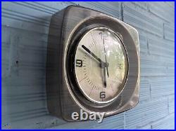 Vintage Clock Wall Mid Century Gorenje Space Age UFO Atomic Design Plastic Pop