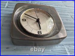 Vintage Clock Wall Mid Century Gorenje Space Age UFO Atomic Design Plastic Pop